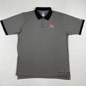 Cleveland Browns Polo Shirt Mens XL VTG Reebok NFL‎ Football Team Golfer Travel